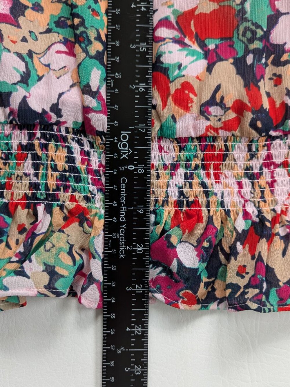 J. Crew Women's Sleeveless Mock Neck Smocked Top Size 6 Floral - Picture 10 of 12